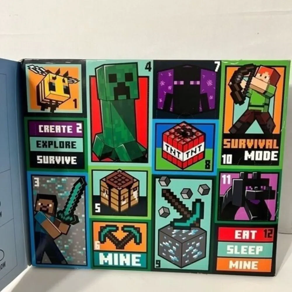 New Minecraft Boy's 12‎ Days of Socks Advent Box